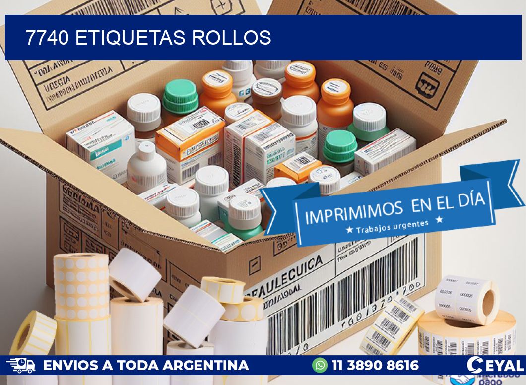 7740 Etiquetas rollos