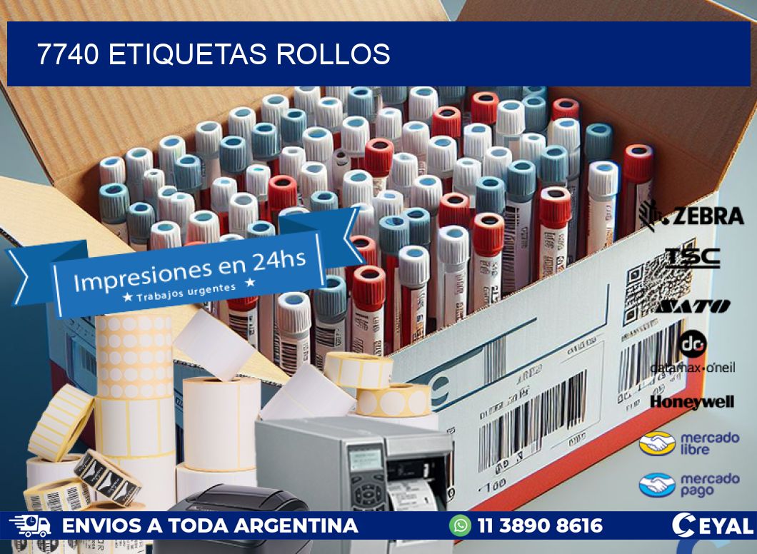 7740 Etiquetas rollos