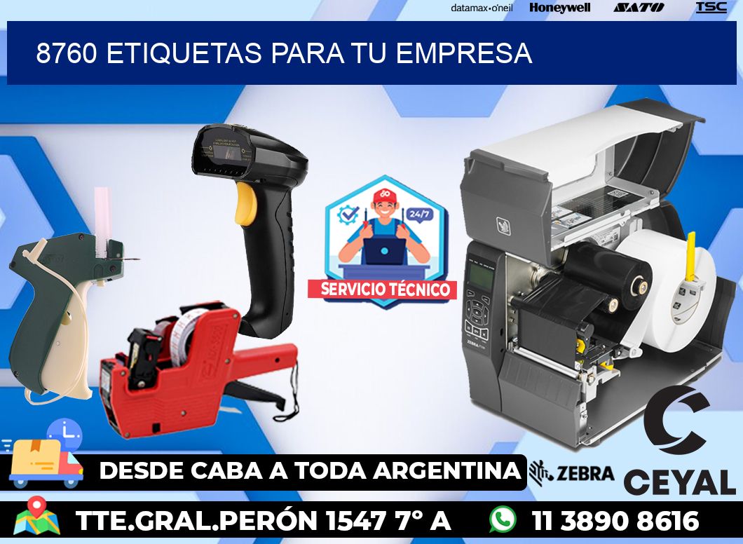 8760 etiquetas para tu empresa