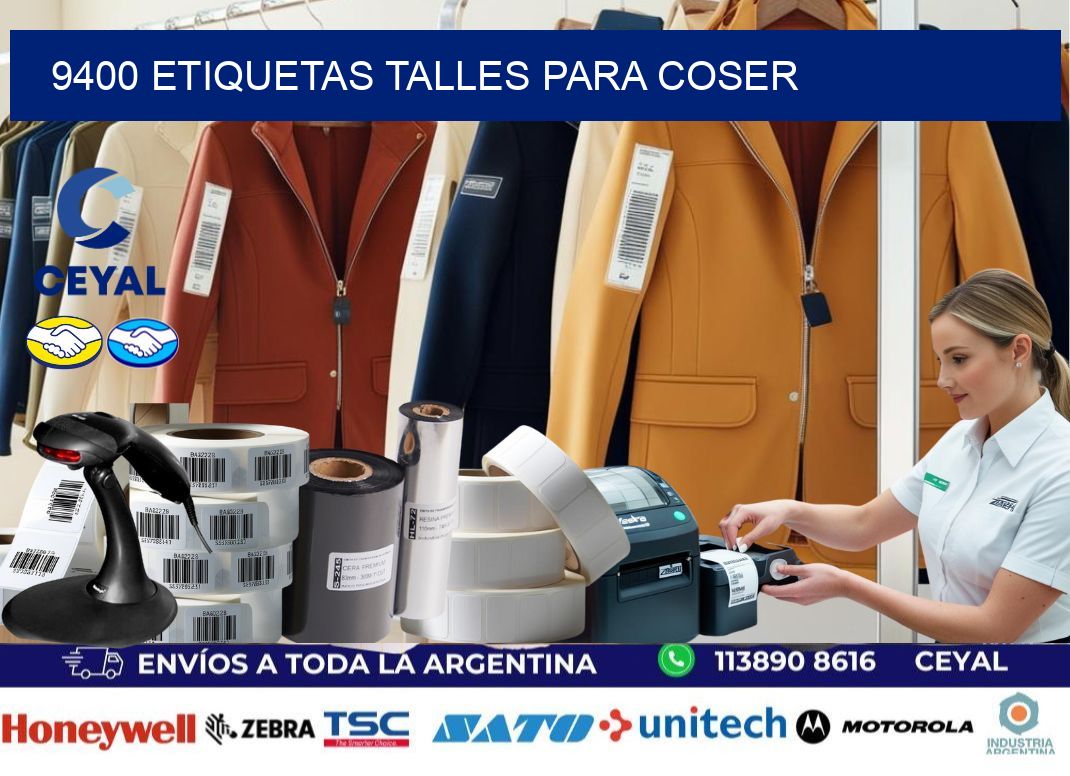 9400 ETIQUETAS TALLES PARA COSER