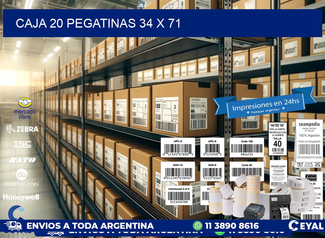 CAJA 20 PEGATINAS 34 x 71