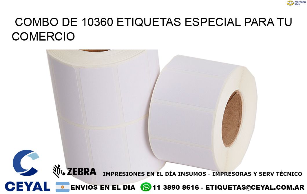 Combo de 10360 etiquetas especial para tu comercio
