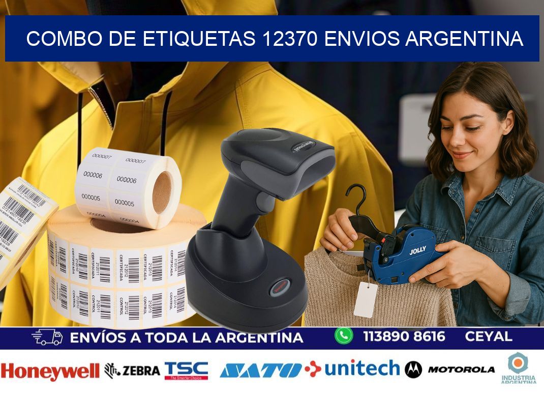 Combo de etiquetas 12370 ENVIOS ARGENTINA