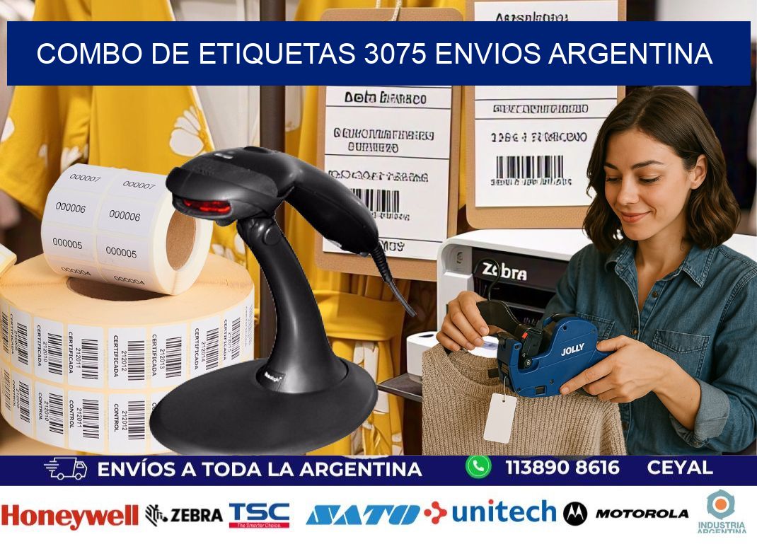 Combo de etiquetas 3075 ENVIOS ARGENTINA