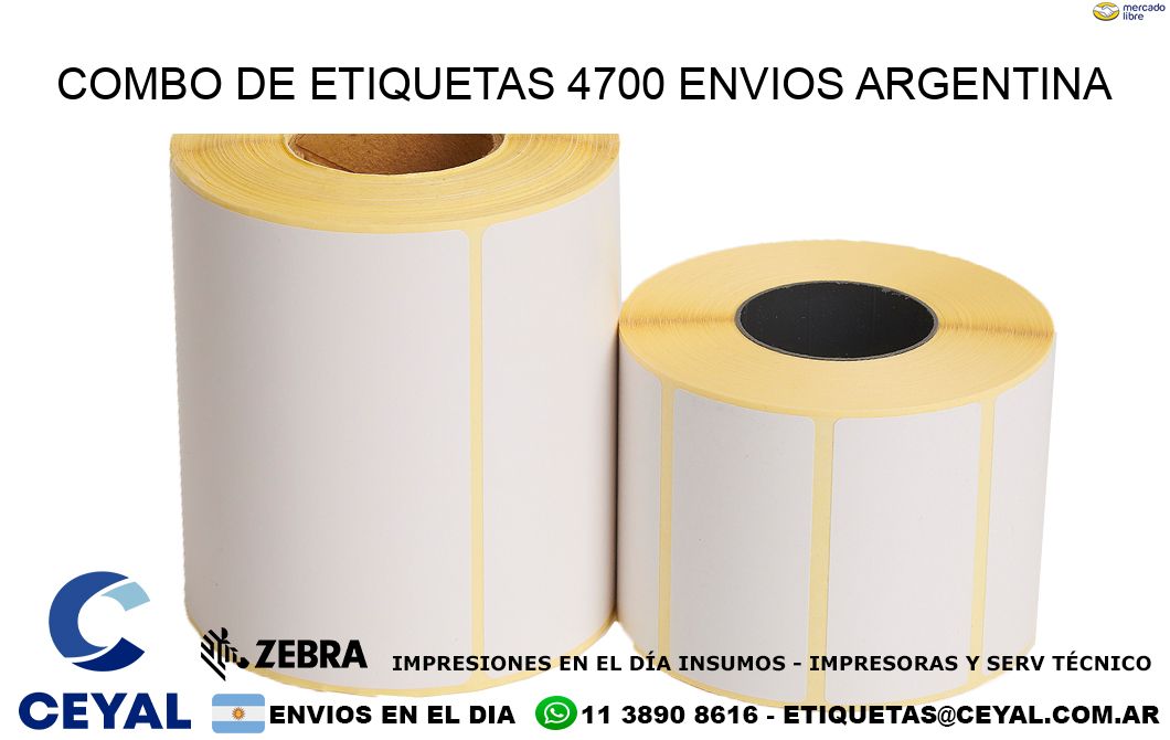 Combo de etiquetas 4700 ENVIOS ARGENTINA