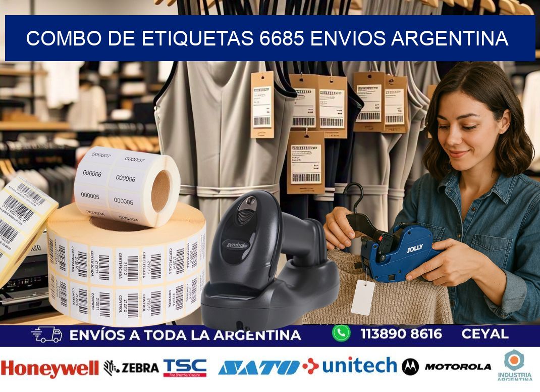 Combo de etiquetas 6685 ENVIOS ARGENTINA
