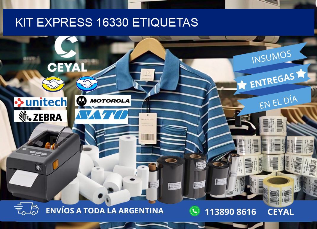 Kit express 16330 etiquetas