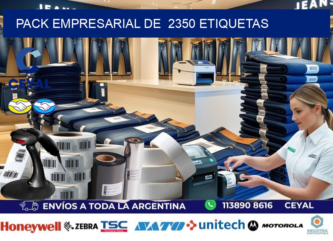 Pack empresarial de  2350 etiquetas