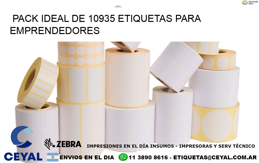 Pack ideal de 10935 etiquetas para emprendedores