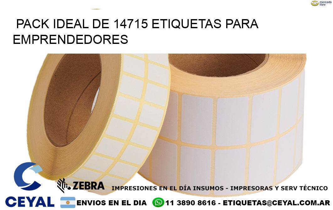 Pack ideal de 14715 etiquetas para emprendedores