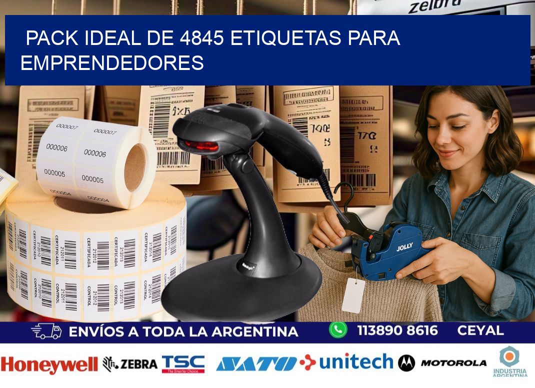 Pack ideal de 4845 etiquetas para emprendedores