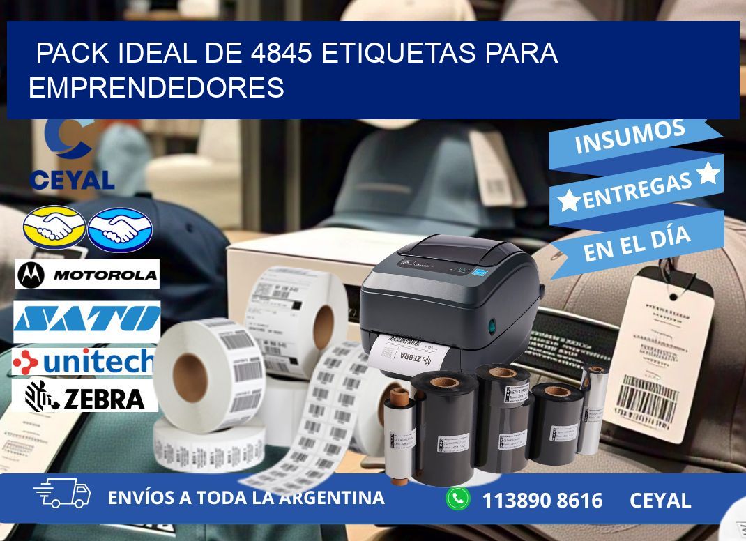 Pack ideal de 4845 etiquetas para emprendedores