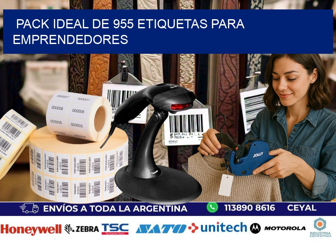 Pack ideal de 955 etiquetas para emprendedores