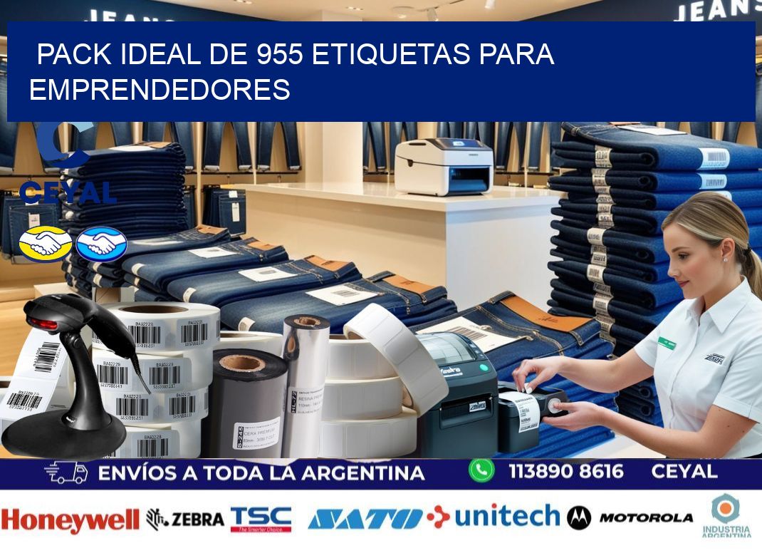 Pack ideal de 955 etiquetas para emprendedores