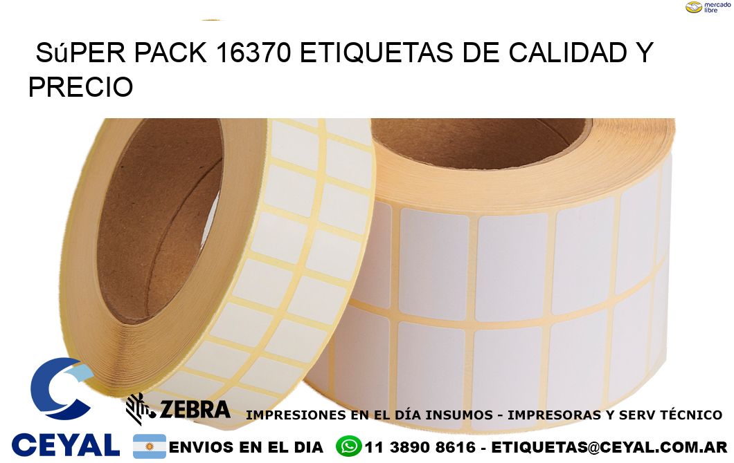 Súper pack 16370 etiquetas de calidad y precio