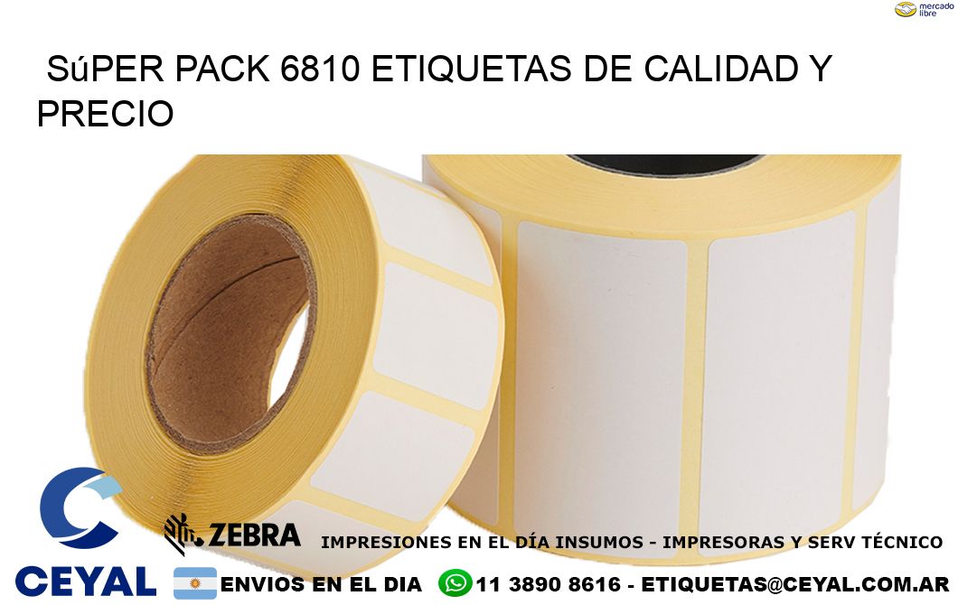 Súper pack 6810 etiquetas de calidad y precio