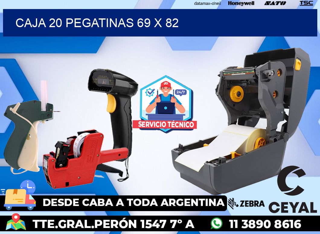 CAJA 20 PEGATINAS 69 x 82