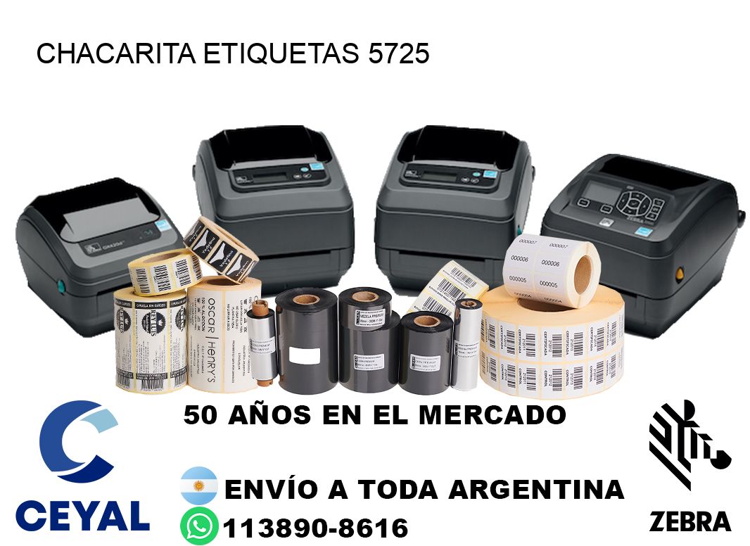 Chacarita etiquetas 5725