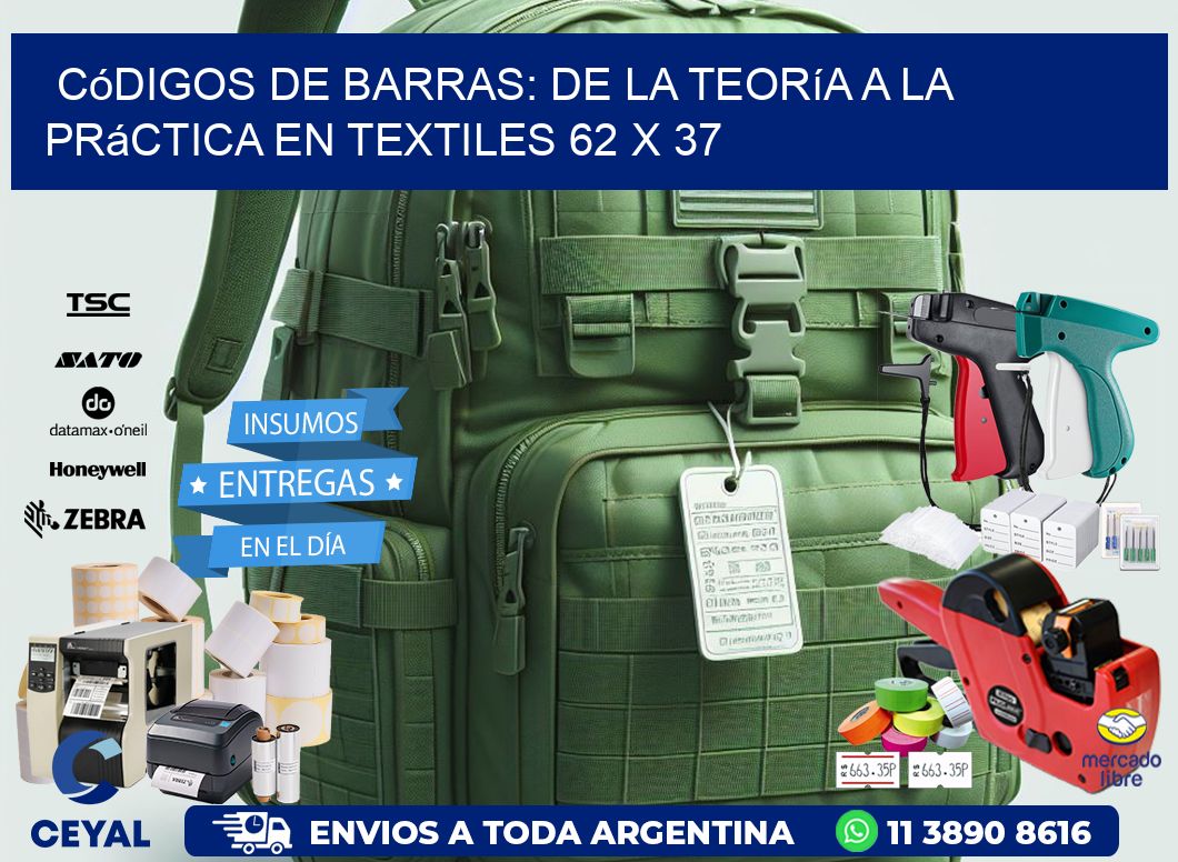 Códigos de Barras: De la Teoría a la Práctica en Textiles 62 x 37