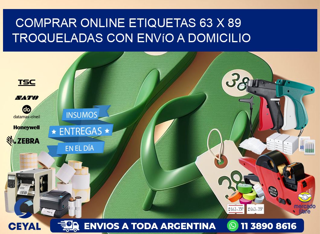 Comprar online etiquetas 63 x 89 troqueladas con envío a domicilio