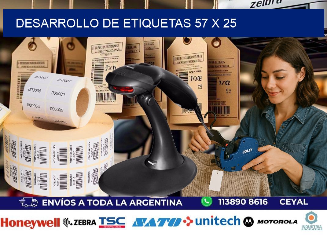 Desarrollo de etiquetas 57 x 25