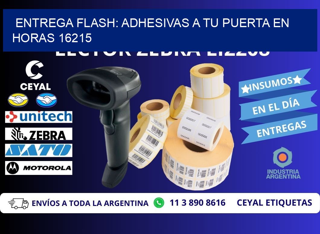 Entrega Flash: Adhesivas A Tu Puerta en Horas 16215