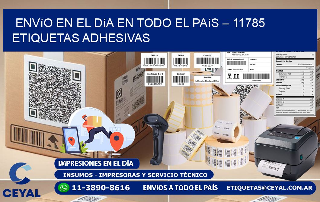 Envío en el Día en Todo el País – 11785 Etiquetas Adhesivas