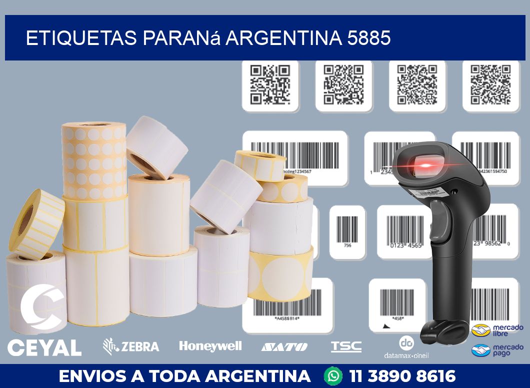 Etiquetas Paraná Argentina 5885