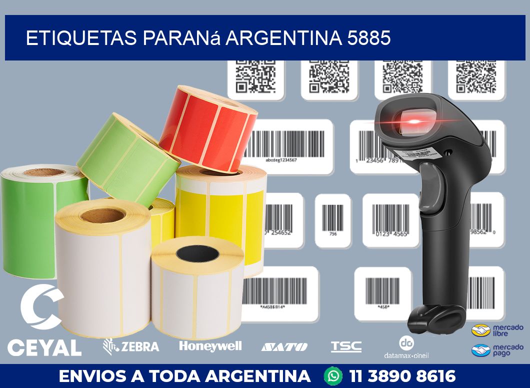 Etiquetas Paraná Argentina 5885