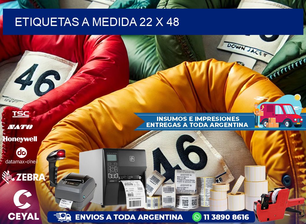 Etiquetas a medida 22 x 48