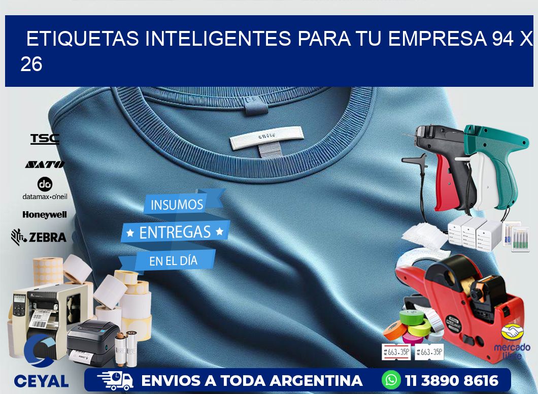 Etiquetas inteligentes para tu empresa 94 x 26