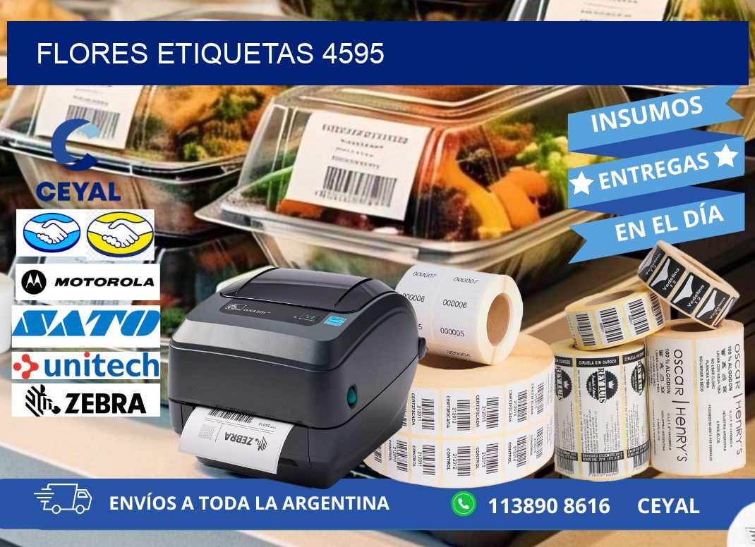 Flores etiquetas 4595
