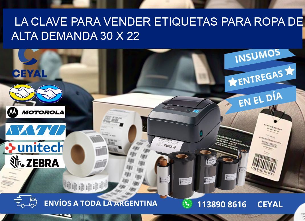 La Clave para Vender Etiquetas para Ropa de Alta Demanda 30 x 22
