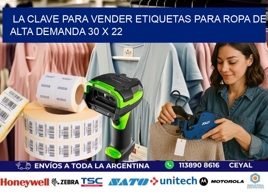 La Clave para Vender Etiquetas para Ropa de Alta Demanda 30 x 22