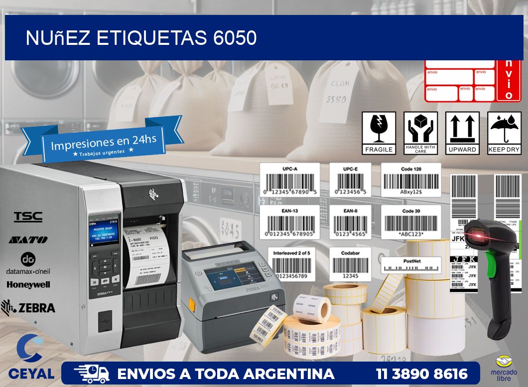 Nuñez etiquetas 6050