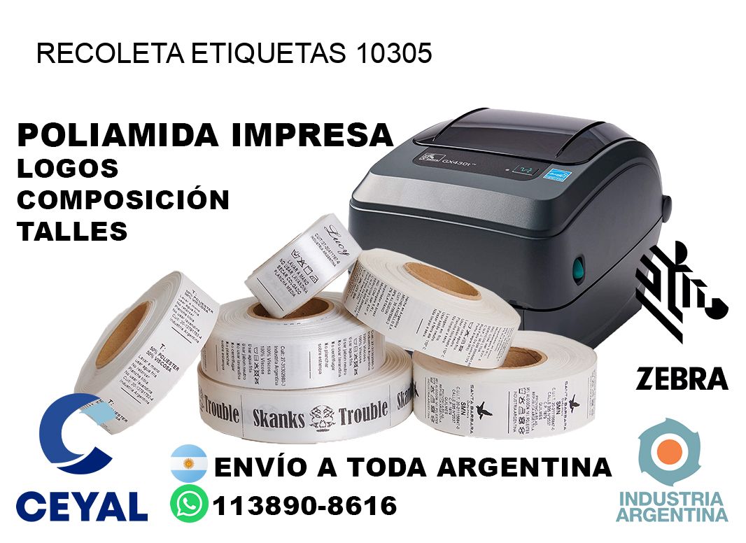 Recoleta etiquetas 10305
