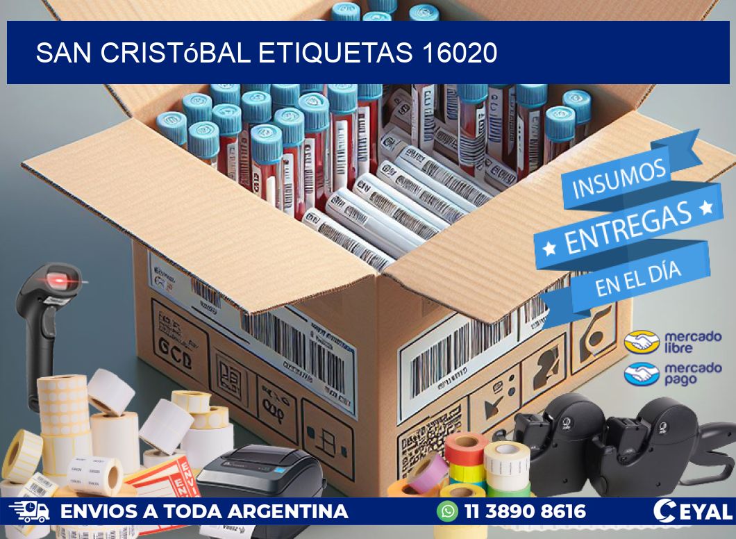 San Cristóbal etiquetas 16020