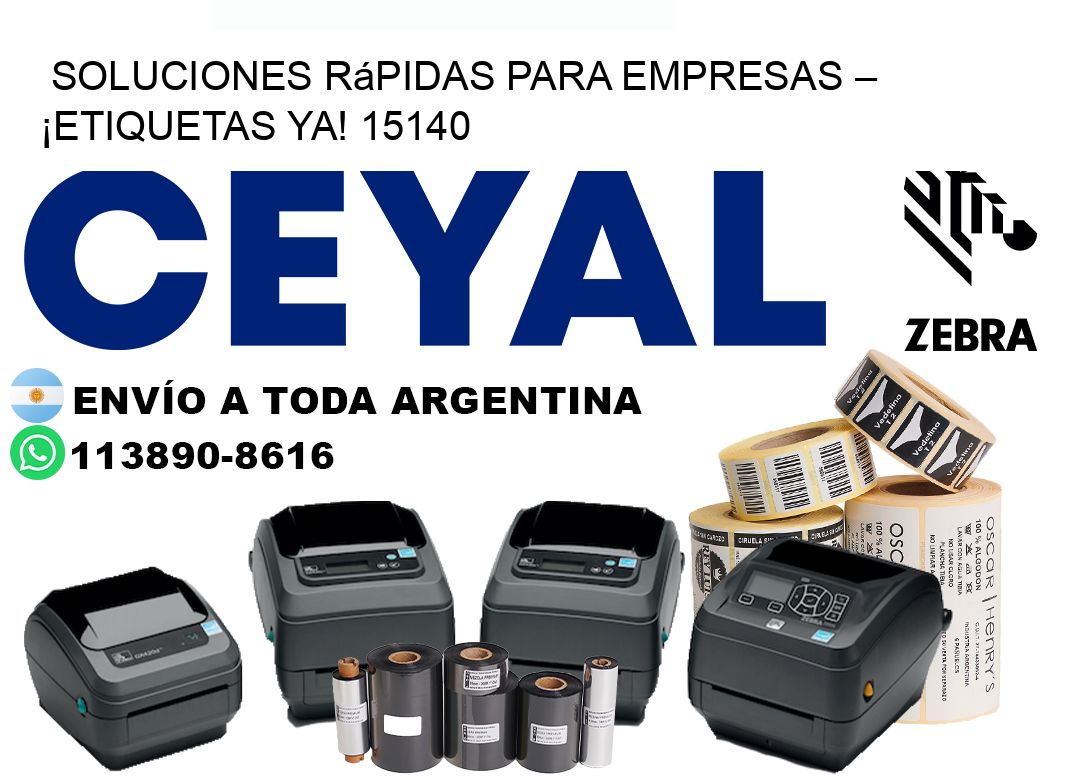 Soluciones Rápidas para Empresas – ¡Etiquetas Ya! 15140