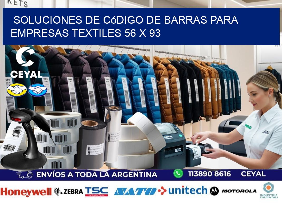 Soluciones de Código de Barras para Empresas Textiles 56 x 93