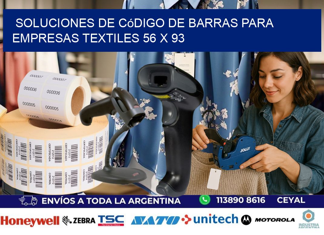Soluciones de Código de Barras para Empresas Textiles 56 x 93