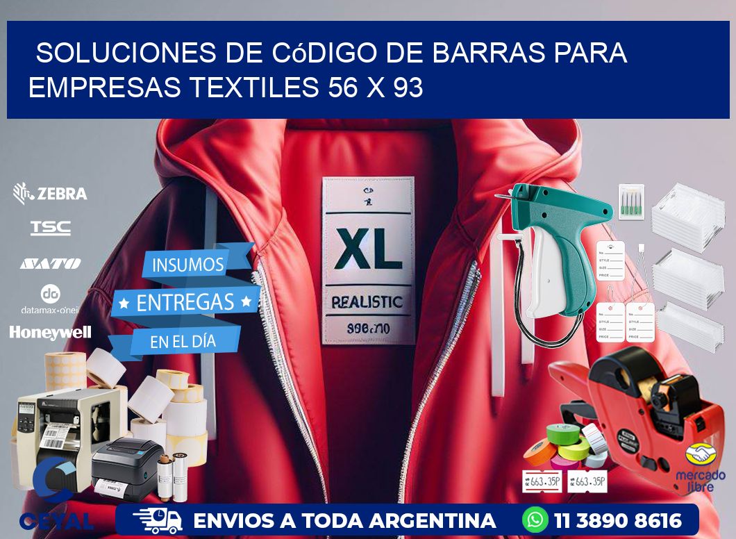 Soluciones de Código de Barras para Empresas Textiles 56 x 93