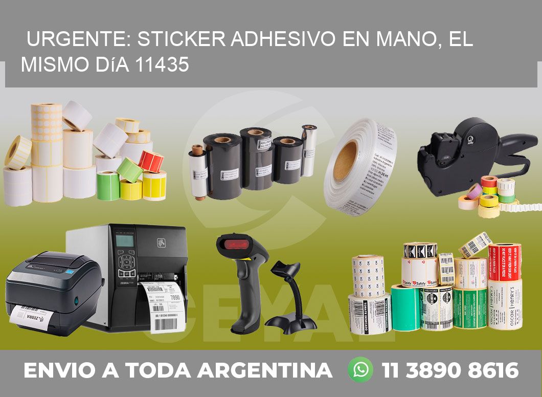 Urgente: Sticker adhesivo en Mano, el Mismo Día 11435