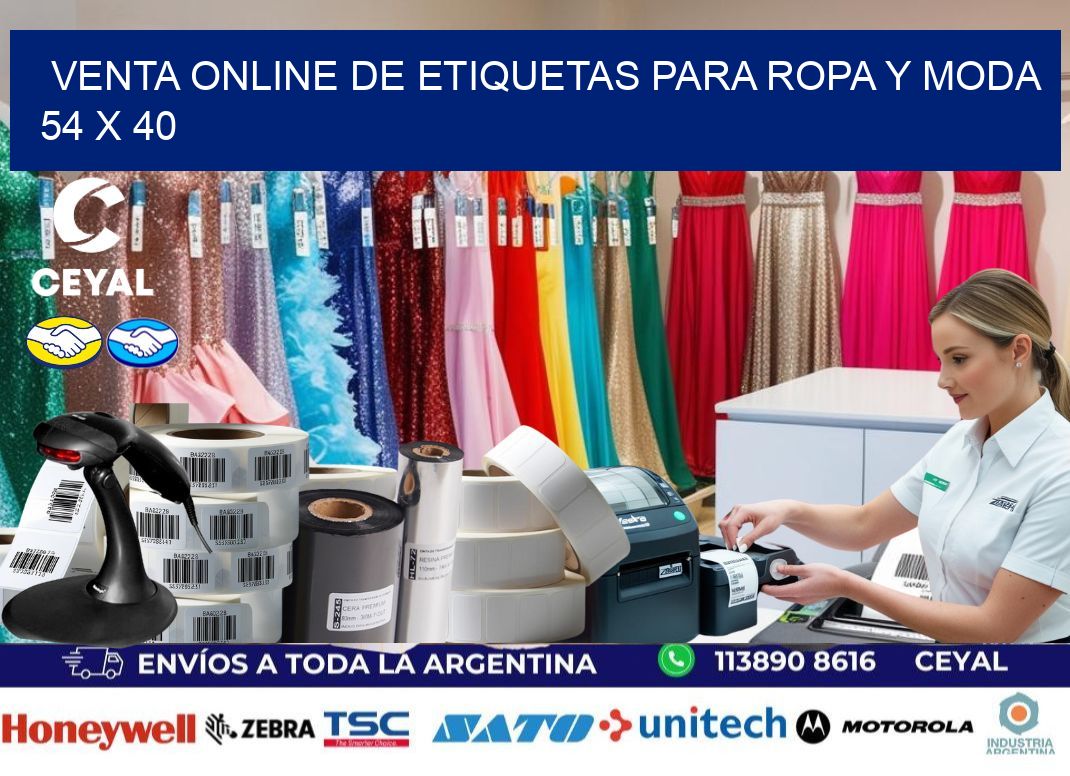 Venta Online de Etiquetas para Ropa y Moda 54 x 40