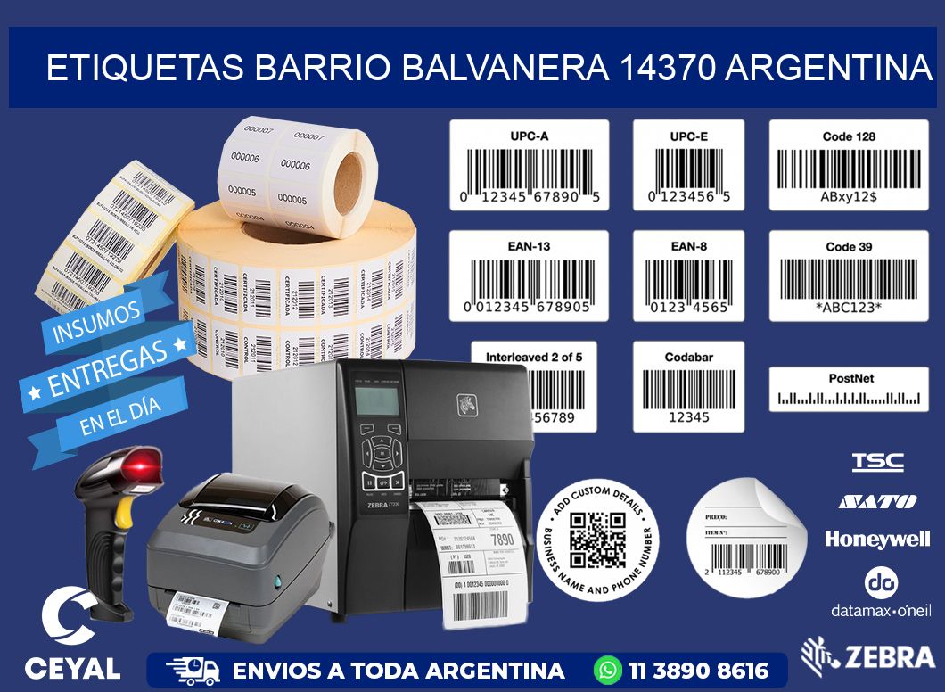 etiquetas barrio balvanera 14370 argentina