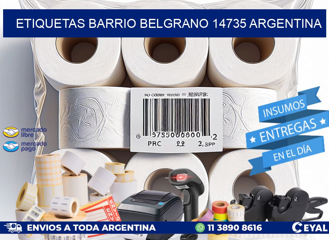 etiquetas barrio belgrano 14735 argentina