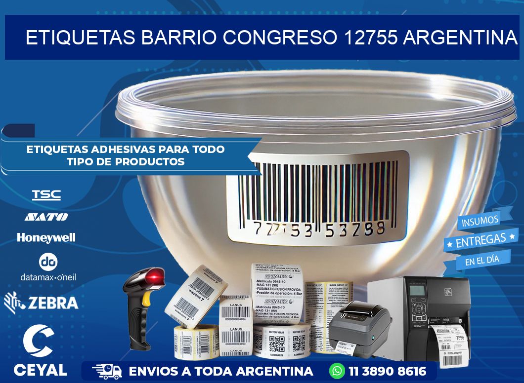 etiquetas barrio congreso 12755 argentina