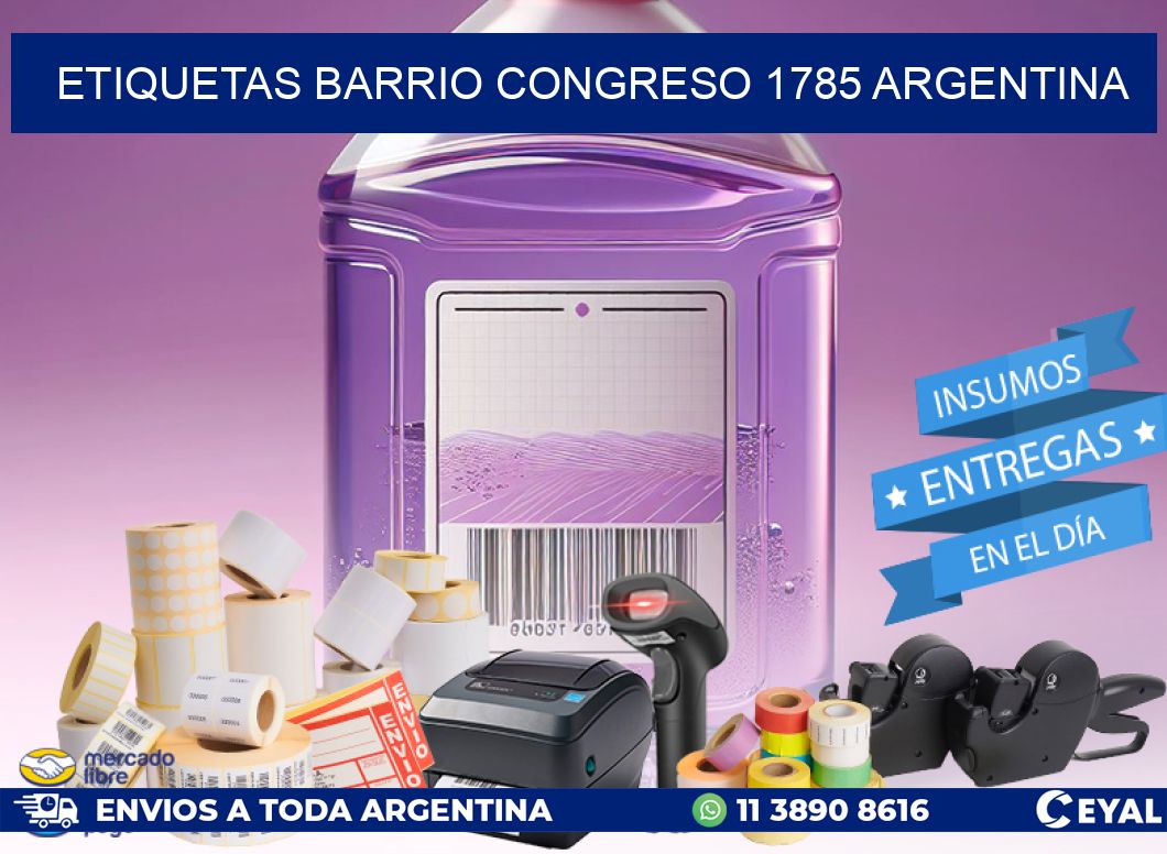 etiquetas barrio congreso 1785 argentina