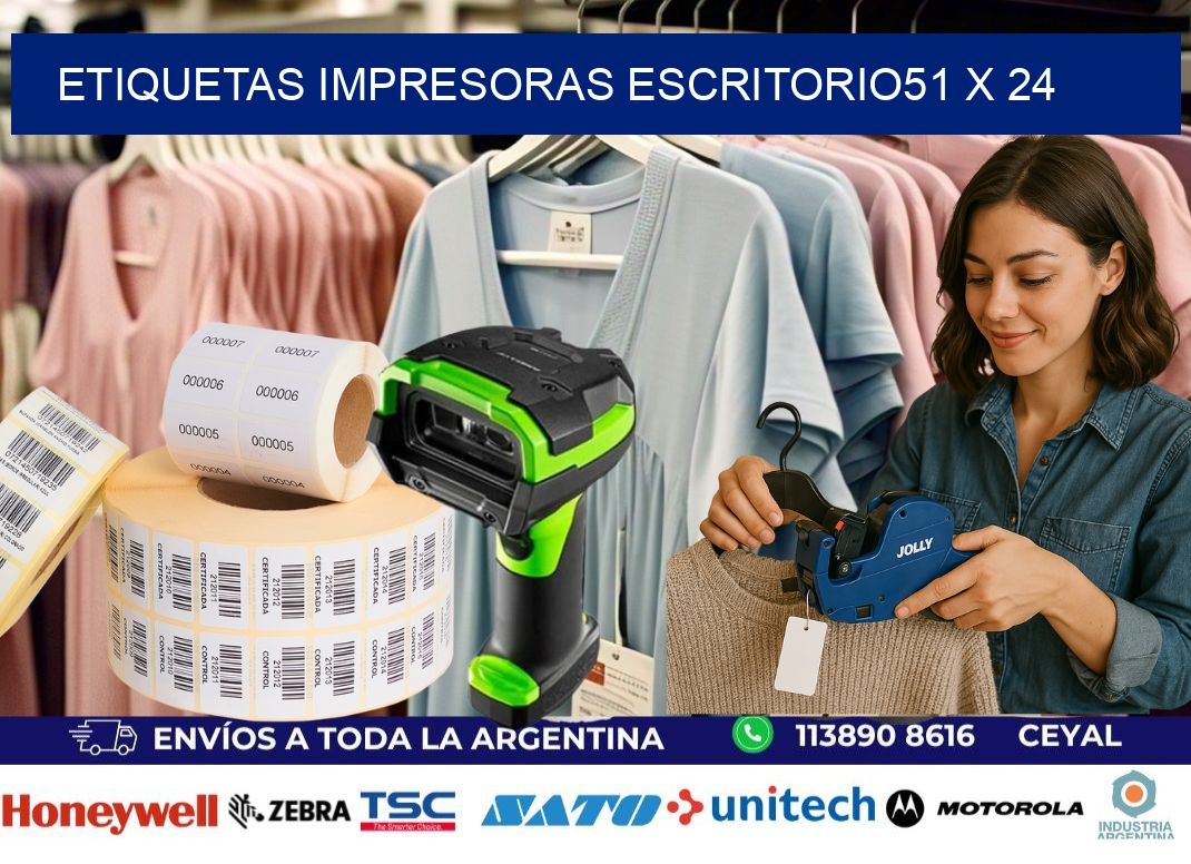 etiquetas impresoras escritorio51 x 24