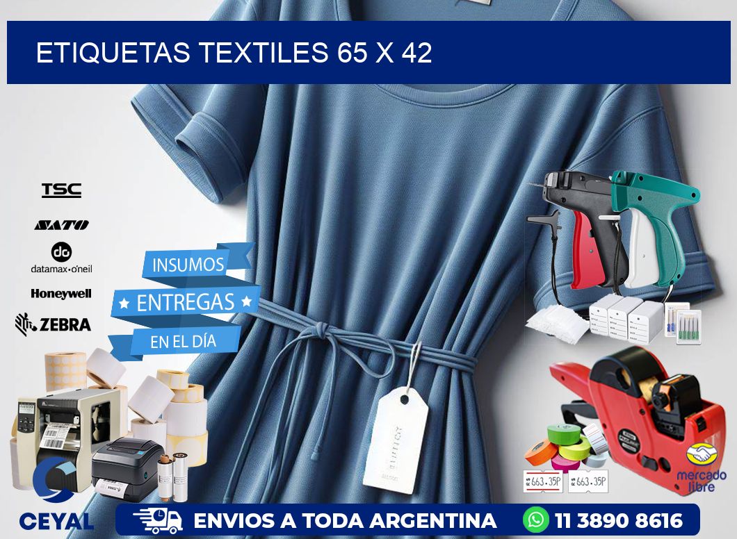 etiquetas textiles 65 x 42