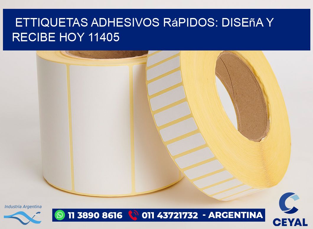 ettiquetas Adhesivos Rápidos: Diseña y Recibe Hoy 11405